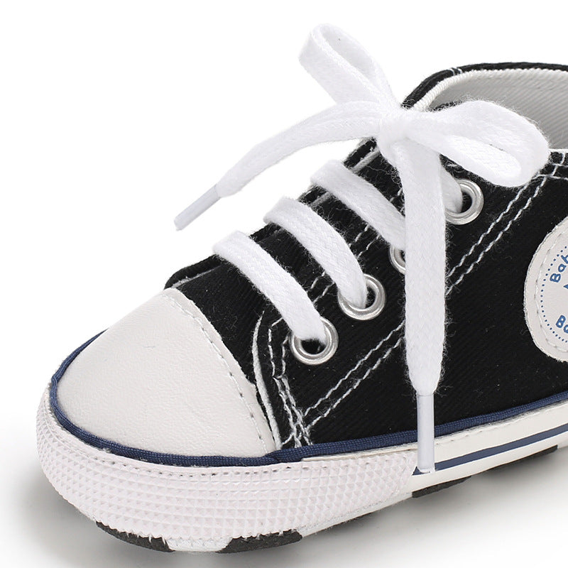 Baby Soft Sole Canvas First Walker Sneakers