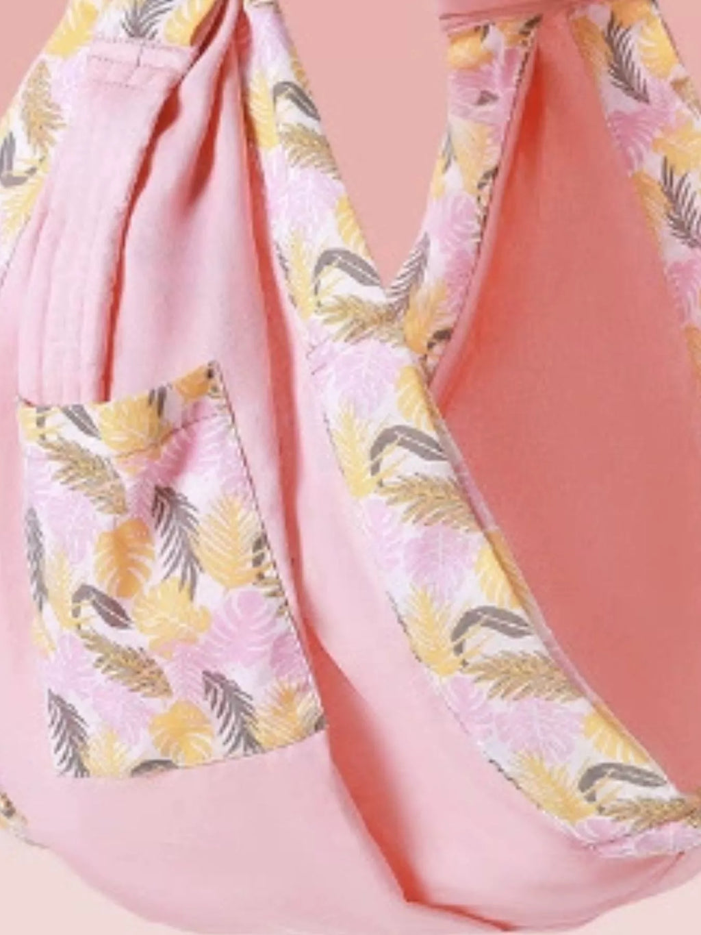 Ergonomic Leaf Print Baby Sling Carrier