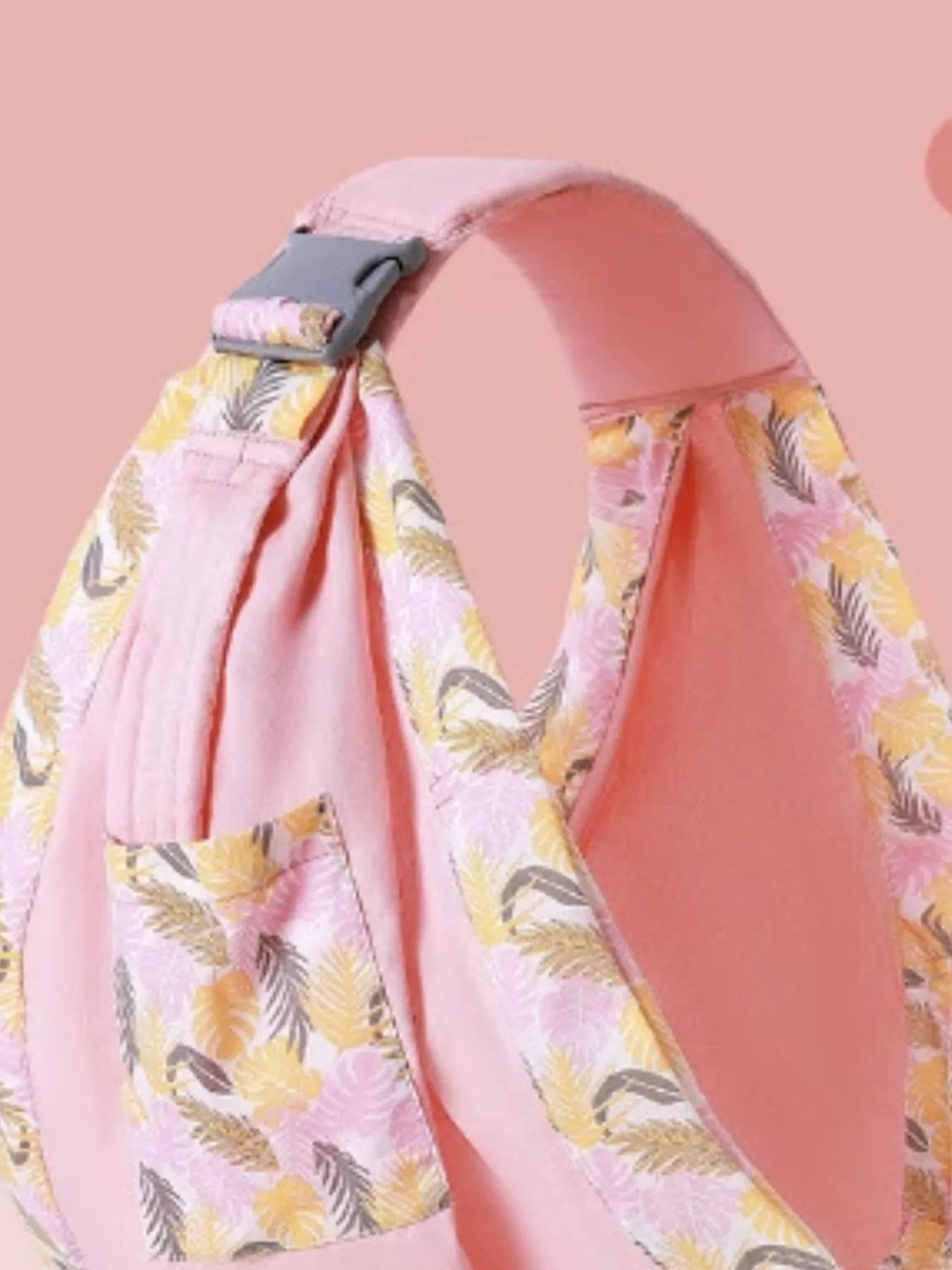 Ergonomic Leaf Print Baby Sling Carrier