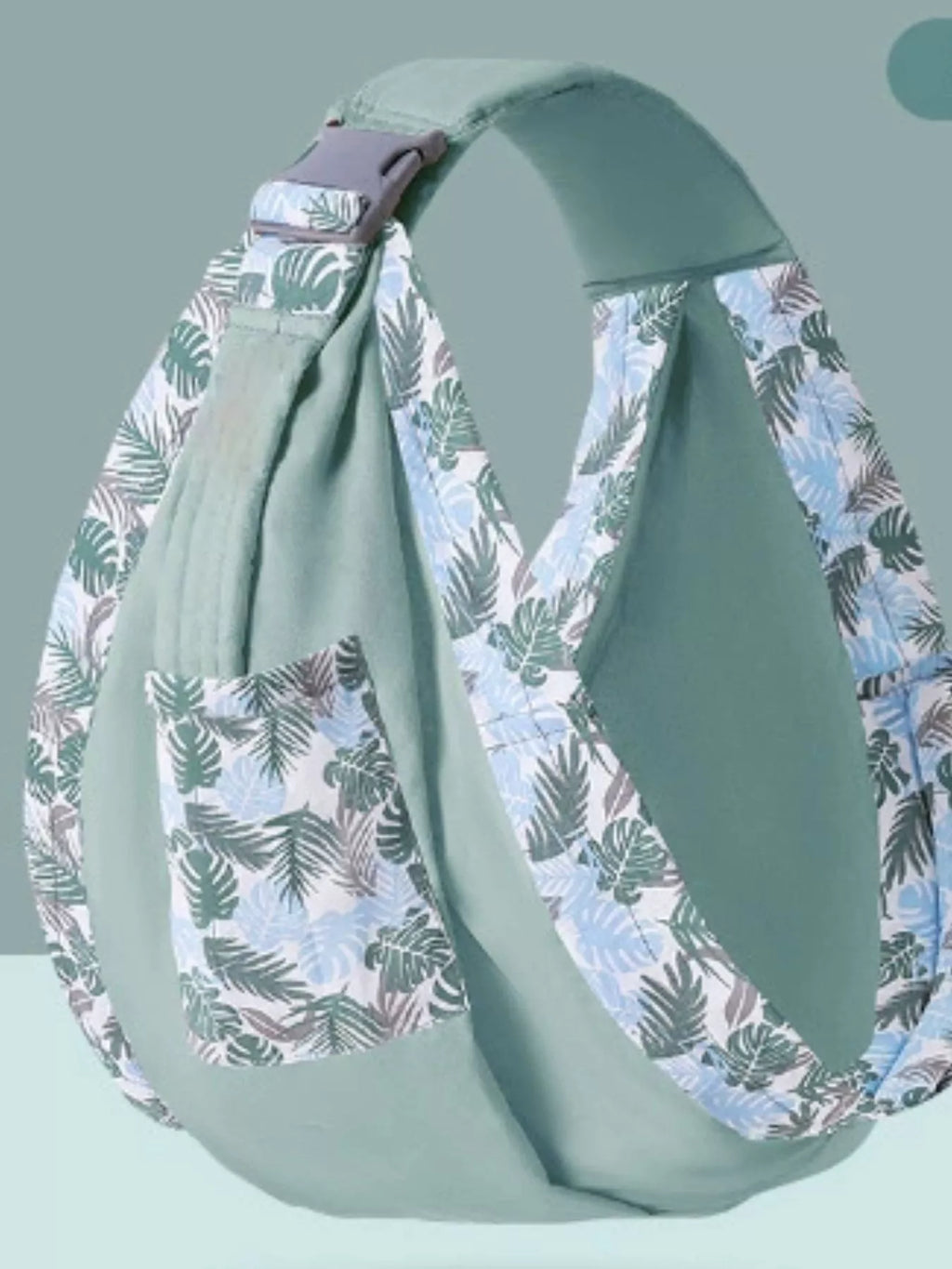 Ergonomic Leaf Print Baby Sling Carrier