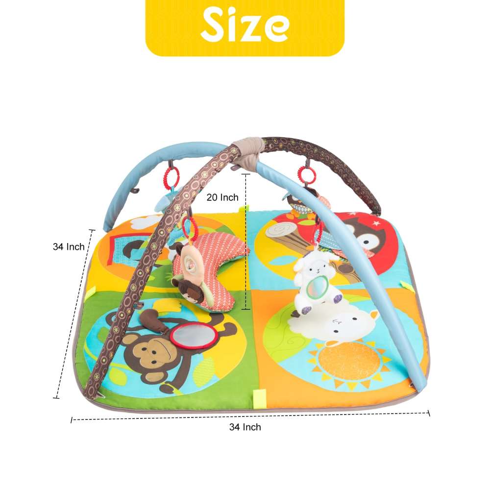 Baby Play Mat Gym with Toys – Thick Soft Activity Mat 0–6M