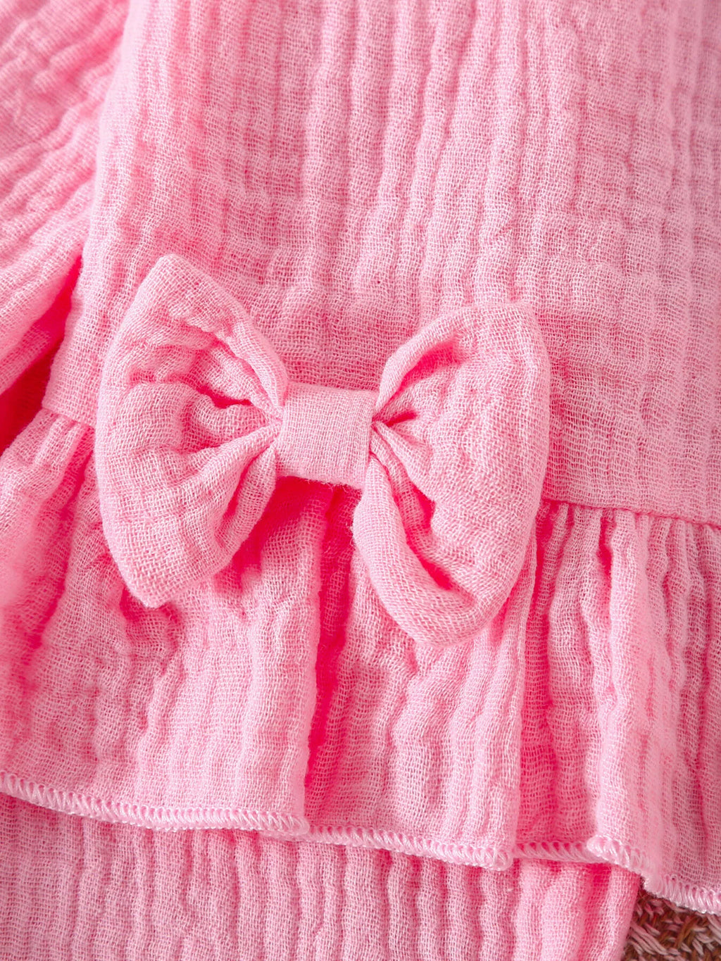 Baby Girl Ruffle Bow 2-Piece Outfit Set
